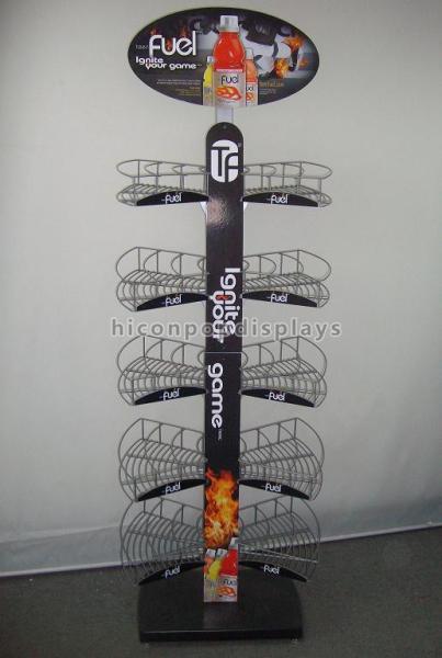 Quality 2-way Custom Wine Display Stand Merchandising Store Fixtures for sale