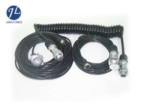 4M 7 Way Rear View Camera Cable , Automotive Security Camera Power Extension Cable