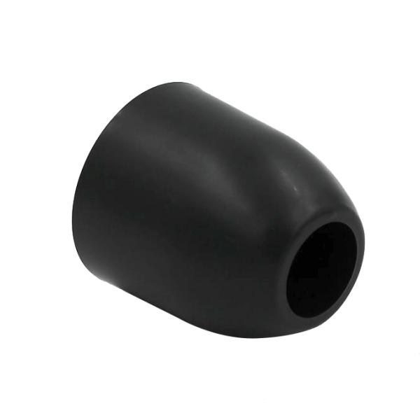 KR-G0118 Black Plastic Bed Frame Feet , Bed Frame Glide Feet Pad 77mm Height