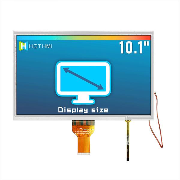 10.1 Inch Resistive TFT LCD Display With 1024x600 Resolution