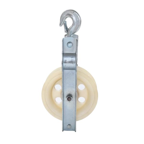 Quality Seat Hook Type Stringing Pulley Block 5KN 20KN Aluminum Alloy MC Nylonwheel for sale