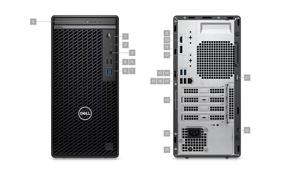 Dell OptiPlex 7010 Desktop Computer Tower Form Factor 12 Core Processor DDR5 Memory