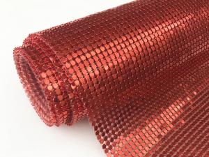 China 3mm Flake 150cm Length Metal Sequin Fabric Light Weight wholesale