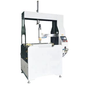 China Semi Automatic Rigid Box Making Machine , Easy Operated Box Forming Machine Stable speed 16-22pcs/min on sale