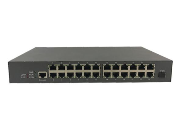 Quality OS-EU24F 24FE Ports GEPON ONU MDU Ethernet Passive Optical Network Unit Single Fiber for FTTX Realtek chip for sale
