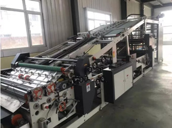 Corrugated Automatic Flute Laminator Machine 5 Ply Paper Plates Making