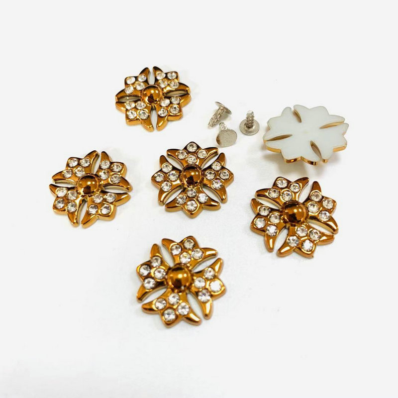 2021garment accessory rhinestone decoration plastic rivet for women shoes