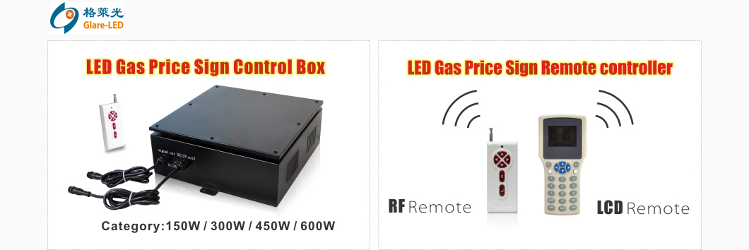 110/220VAC Power Input Front or Rear Access 18 Inches Digital LED Gas Signs for Outdoor