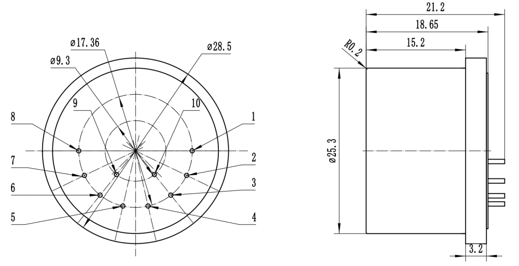 High Temperature Resistance And Compact Acceleration Measurement Unit With Size 25m
