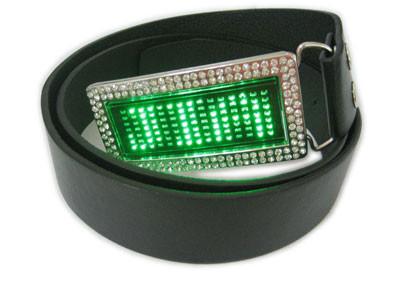 Quality Scrolling message display led belt buckle for sale