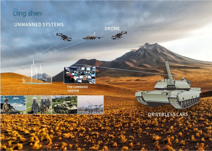 UGV AGV UAV Portable Wireless Video Transmitter , Mini Cofdm Transmitter