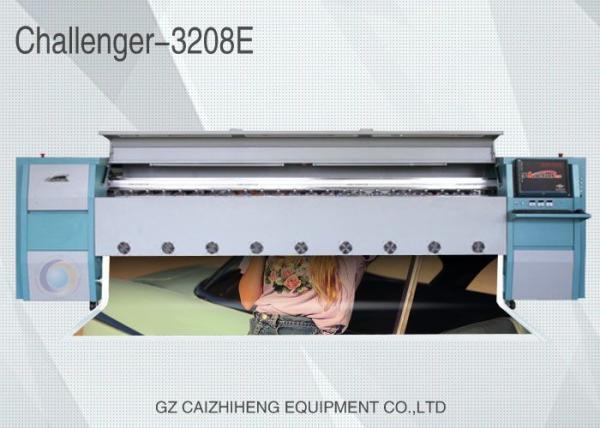 Quality 10ft Solvent Color Inkjet Flex Banner Printing Machine High Precision Challenger 3208E for sale