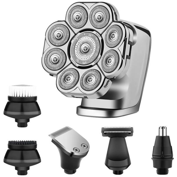 Quality PRO Head Shavers For Men 9D 6 In 1 Cordless Rechargeable LED Display Head Razors for sale
