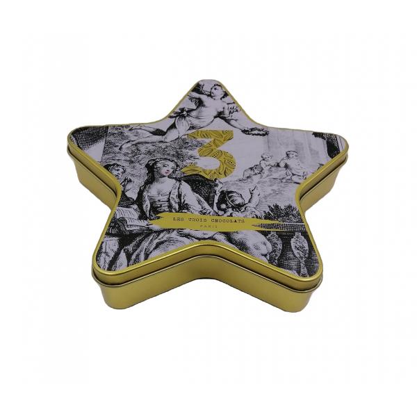 Factory Price Metal Tin Can Customized Design Tin Box Star Shaped Gift Tin Containers