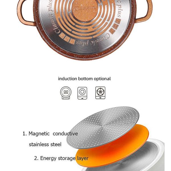 Home Kitchen Aluminum Cookware Set 10 Pieces With Tempered Glass Lid