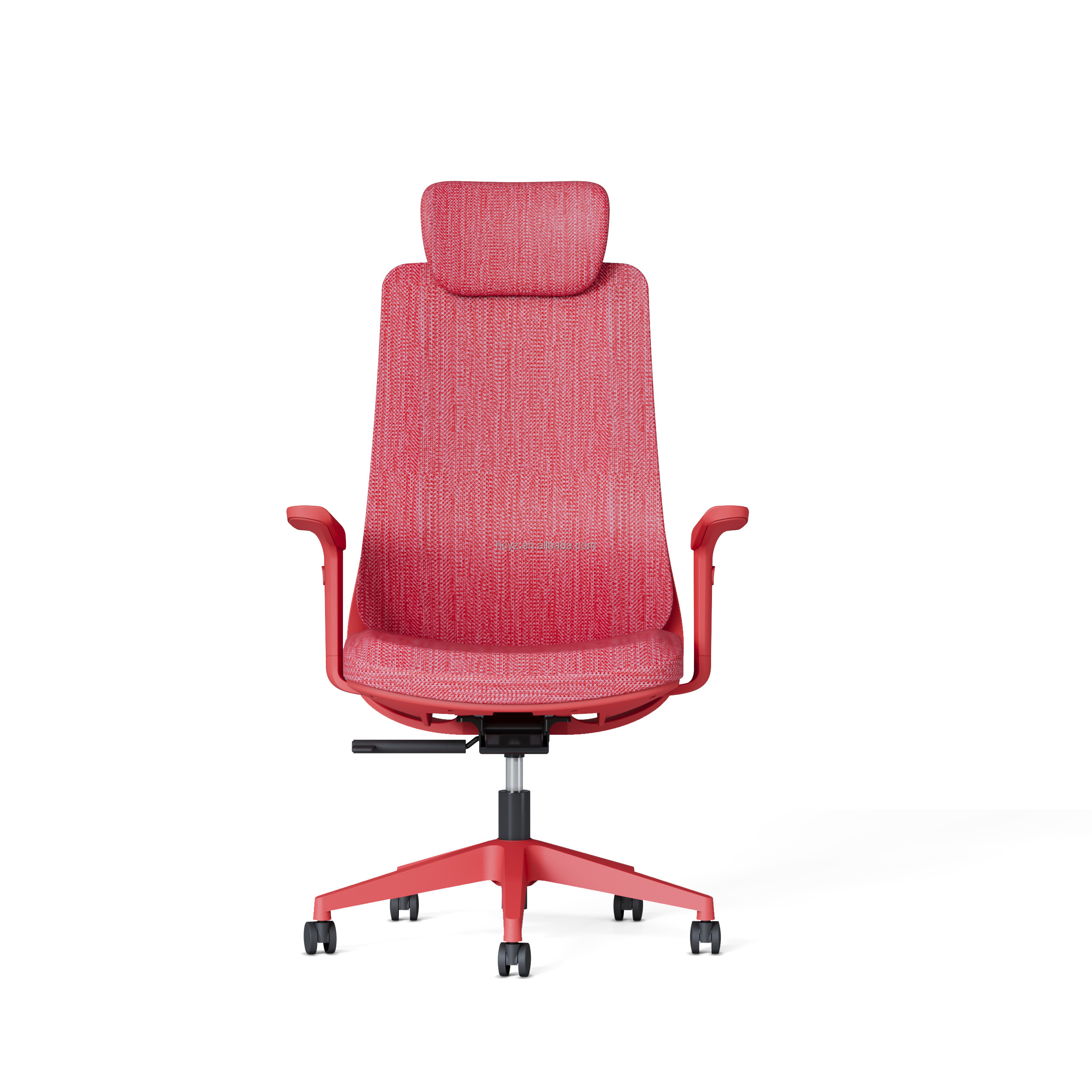 Modern Red Office Furniture Swivel Manager Chair with Adjustable Backrest and Design