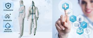 China EN14126 Hospital Medical Protective Clothing Ppe Coverall Suit wholesale
