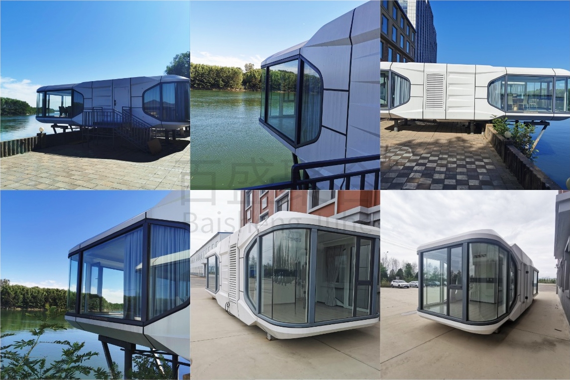 Customized Color Space Capsule House Eco Friendly Advantage with Balcony Upgrade