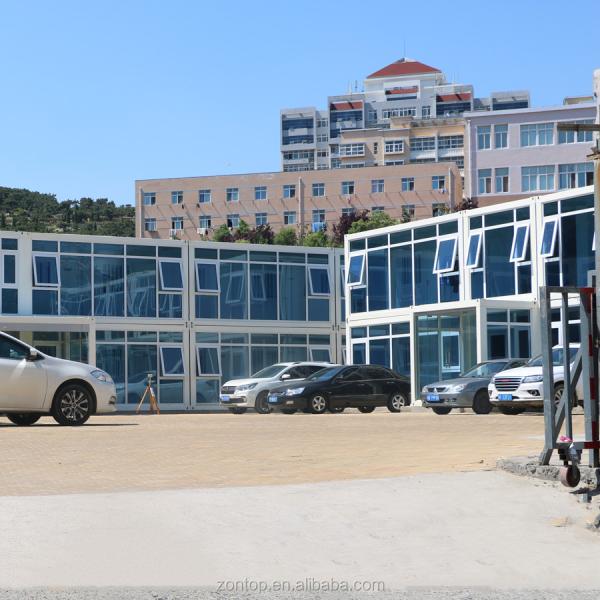 Zontop Modern Luxury High Quality Quick Concrete Construction Complete Large Modular Prefab Glass House