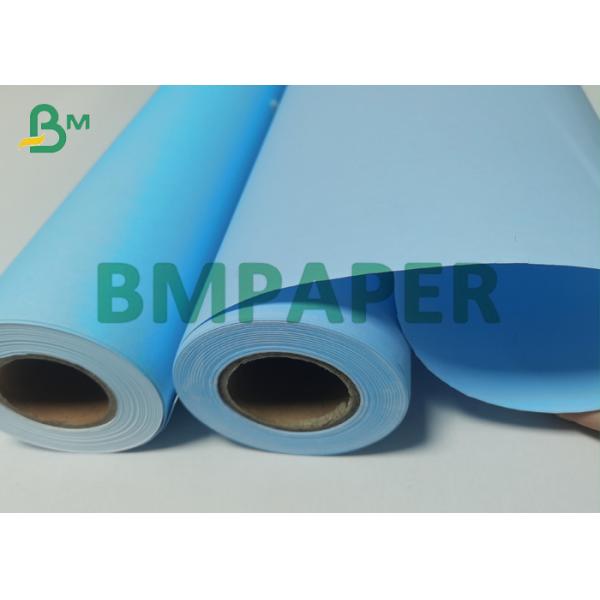 80g Two Sides Blue Printing Drawing CAD Plotter Tracing Paper In Roll