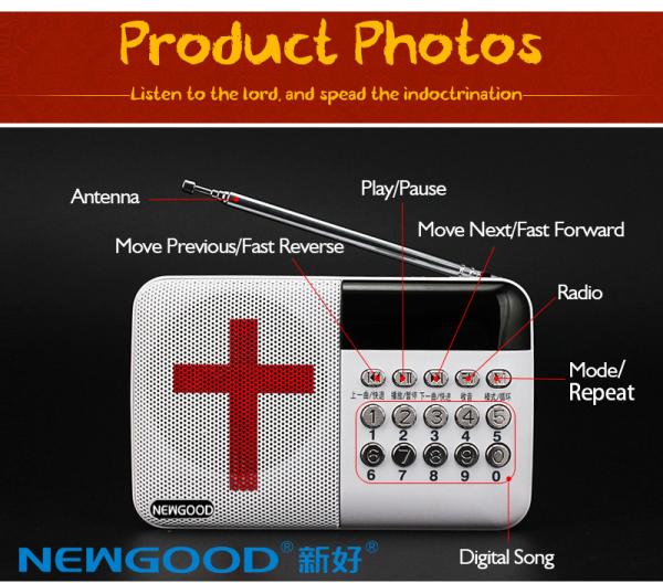 Quality Bible usb mini fm radio speaker for sale