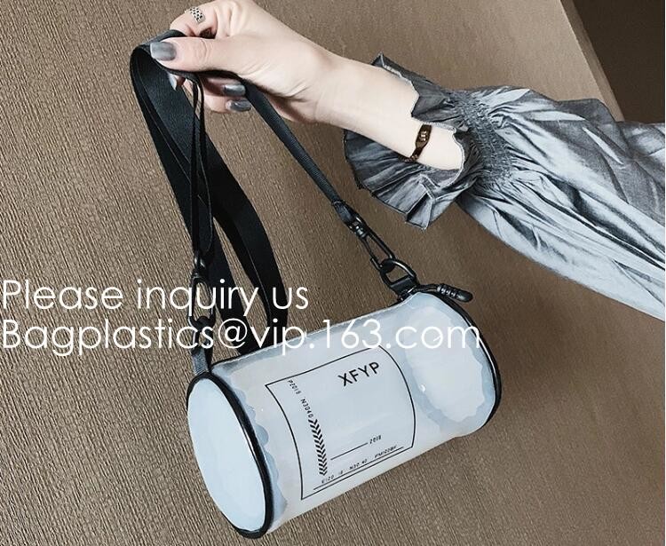 Custom Clear Pvc Lady Handbag Set Transparent Beach Tote Bag With Inner Pouch,Shoulder Tote Holographic PVC Beach Bag