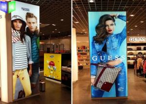 LED Picture Frame Fabric Aluminum Light Box With ISO 9001 TUV SGS Certificate