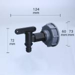 ODM Customized IBC Tank Adapter for Plastic Lid 1 2" 3 4" 1" Faucet Outlet Tap