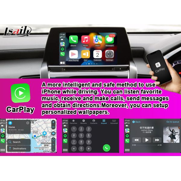 Lsailt Apple CarPlay Android Auto Module for Crown S220 GSW224 2018-2022 Integration Mobile Phone Mirroring, Reverse Camera