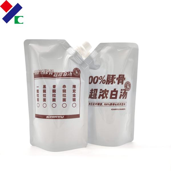 Plastic Spout Pouch Packaging Eco Friendly Multi Colors 60cm Width 30mm