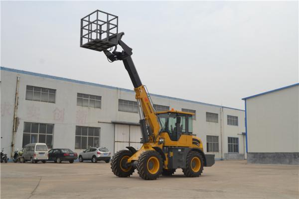 Quality Yellow Telescopic Boom Forklift With Working Platform 5.4m Lifting Height WY3000 for sale