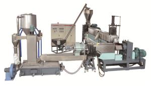 China HDPE PP Flake Single Screw Extruder Exhausting Plastic Crusher Machine wholesale