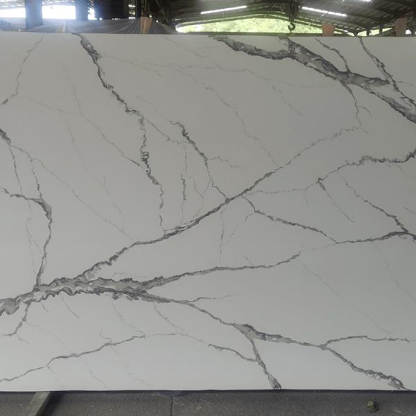 Stone Quartz Artificial Quartz Stone Calacatta White Quartz Stone Slab 1600*3200*20mm