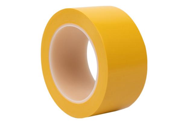 Quality 50mm Orange PVC Adhesive Tape Floor Warning Yellow Insulation Tape for sale