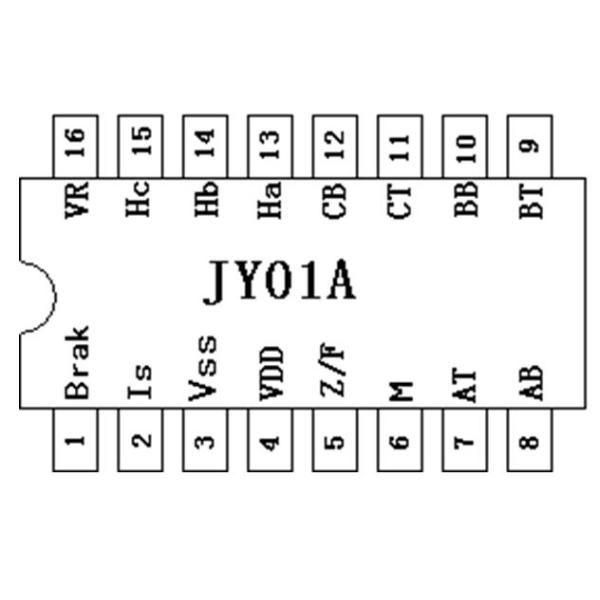 JY01A SPWM mode Hall Sensor BLDC Motor Driver IC