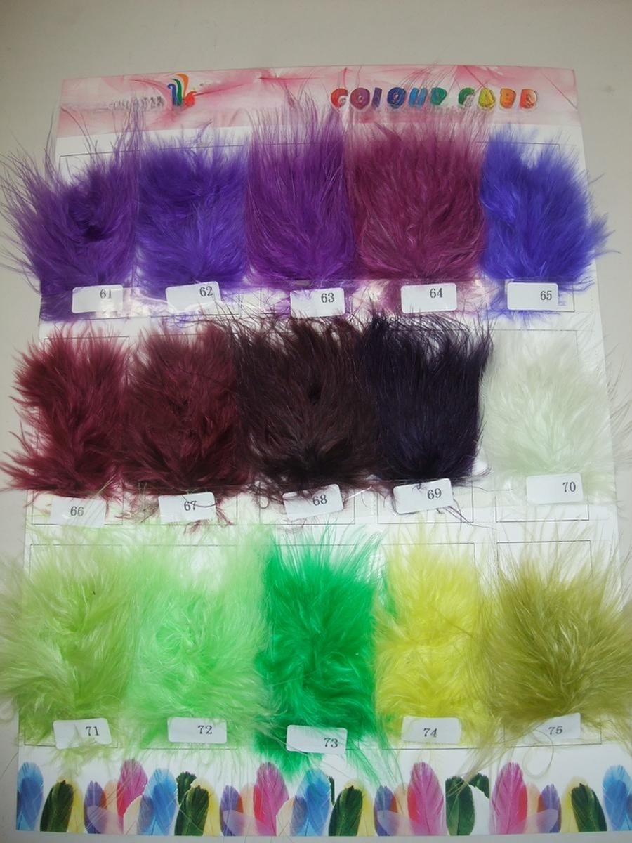 15*30 cm Goose Feather Millinery Supplies with Stripped Coque and Hackle Flower Mount