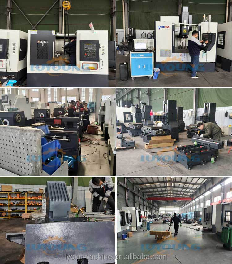 High Precision Tck56 Slant Bed Cnc Lathe Machine Aluminum Steel Brass Parts