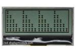 Orange Backlight 128 x 32 LCD Display Module 3.0V Viewing Area 41.00mm * 15.00