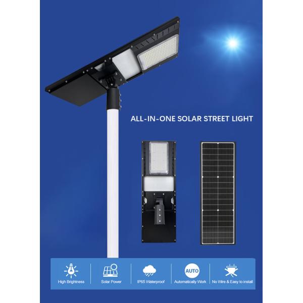 Ip66 Waterproof Solar LED Street Light Street Lamp All in One Manufacture Price Auto Cleaning