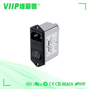 China C14 Male Socket Inline IEC EMI Filter 120V 250V With Fuse Switch wholesale