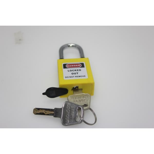 85g Dustproof Lock Out Padlocks ABS Body 38 Mm Short Steel Shackle