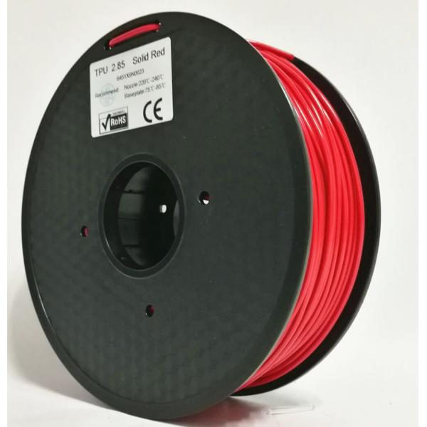 Good Toughness 3D Printer Plastic Filament , TPE / TPU / PLA Soft 3D Printer Filament