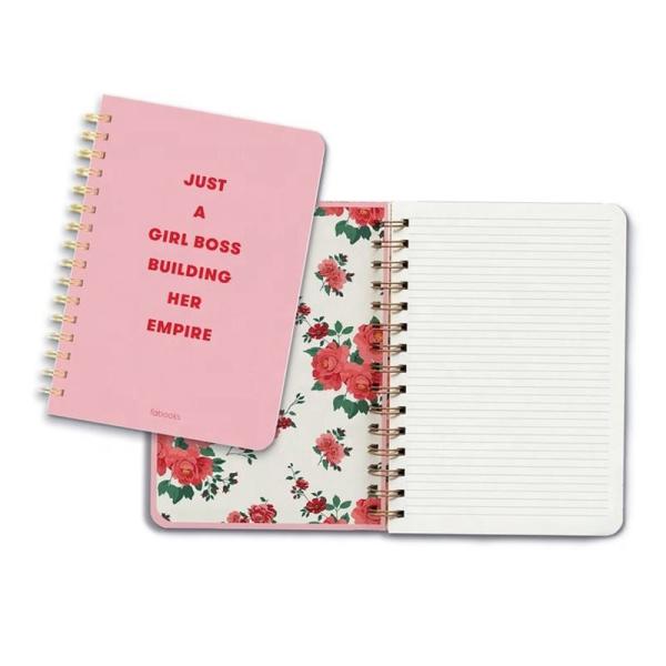 Quality Custom Spiral Notebook Printing Kawaii Kraft Stationary Notepad for sale