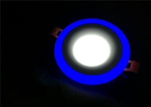 Camber Styling Round Led Panel Light 9W , Two Color Blue Edge 9 Watt Led Downlight