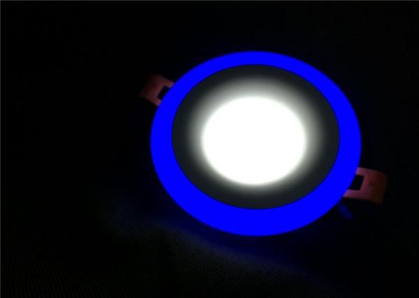 Quality Camber Styling Round Led Panel Light 9W , Two Color Blue Edge 9 Watt Led Downlight for sale