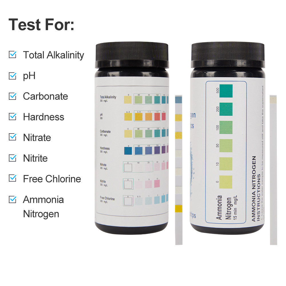 7 In 1 99% Water Quality Testing Kit Easy Accurate For Measure Pool Water Chemicals