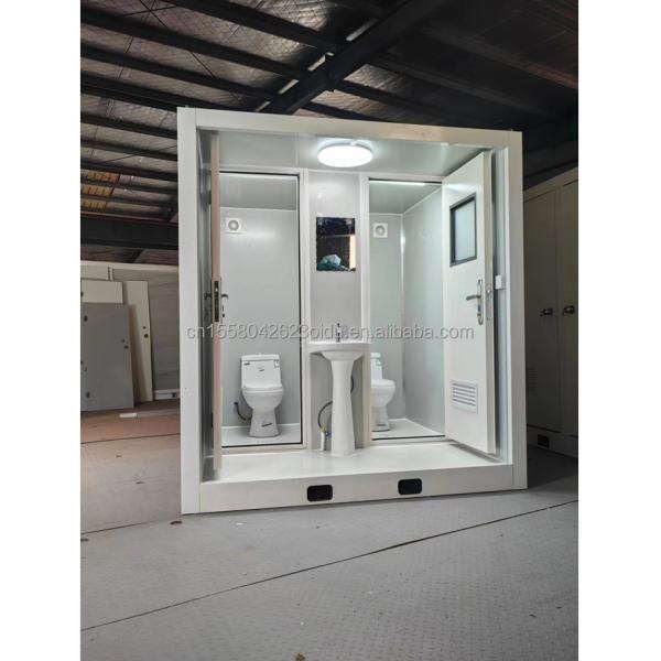 Wall 50/75/100mm Wave Sandwich Panel 20ft or 40ft Luxury Portable Shower Cabin for House or Apartment Bathroom Restroom