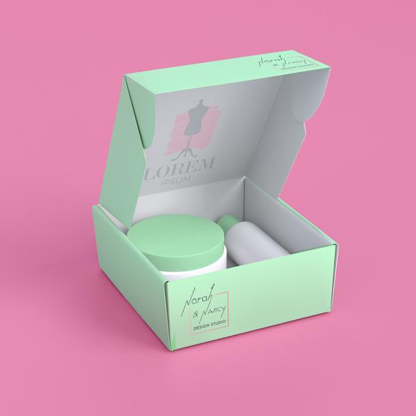 Eco Friendly Cosmetic Makeup Packaging Boxes Corrugated Cardboard Postal Shipping Boxes