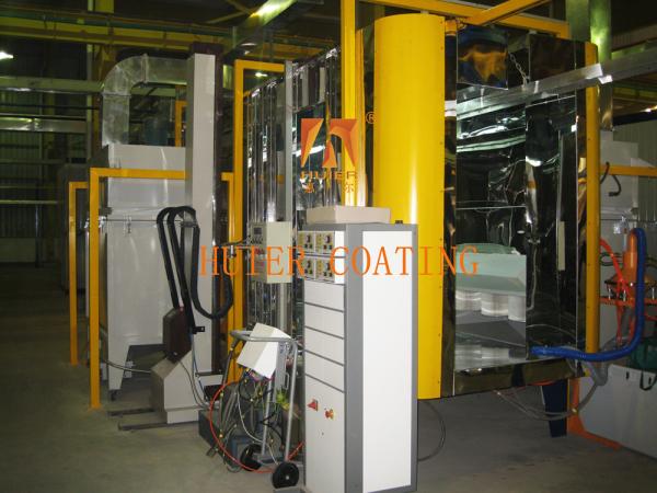 Quality Iron Substrate Automatic Powder Coat Paint Line  With Uniform Coating for sale