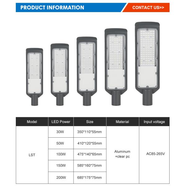 IP66 Outdoor Led Street Light SMD 3030/SMD 2835 Powerful Street Lights